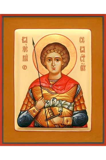 Икона Валерий Севастийский писаная, арт ИР-0963