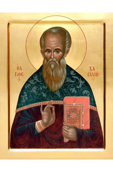 Икона Василий Анкирский писаная, арт ИР-0964