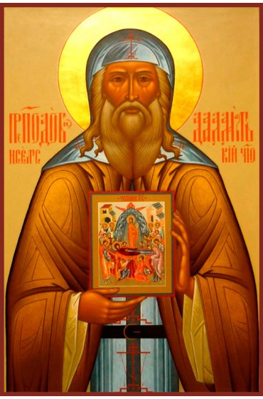 Икона Далмат Исетский преподобный писаная, арт ИР-1040