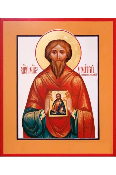 Икона Димитрий Константинопольский мученик писаная, арт ИР-1052