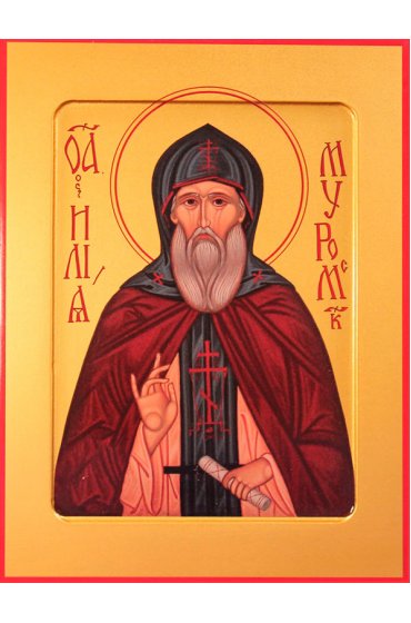 Икона Илия Муромец писаная, арт ИР-1077