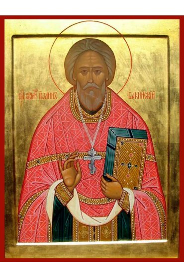 Икона Иоанн Бакинский писаная, арт ИР-1081