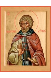 Икона Моисей Мурин Эфиопский писаная, арт ИР-1136