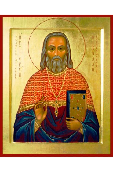 Икона Николай Беневоленский писаная, арт ИР-1144