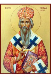Икона Николай Сербский писаная, арт ИР-1145