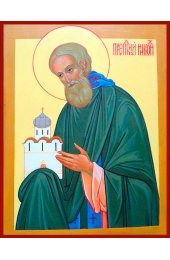 Икона Никон Радонежский писаная, арт ИР-1146