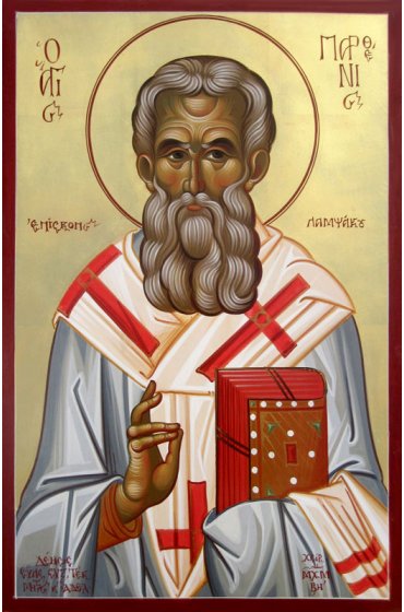Икона Парфений Лампсакийский писаная, арт ИР-1161