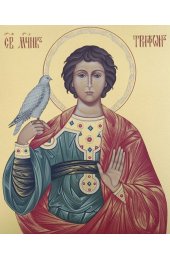 Икона Трифон мученик писаная, арт ИР-1443