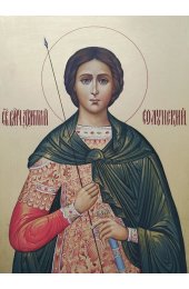 Икона Дмитрий Солунский писаная, арт ИР-1449