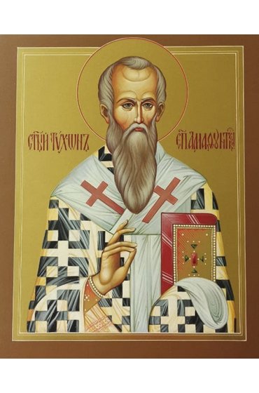 Икона Тихон Амафунтский писаная, арт ИР-1450