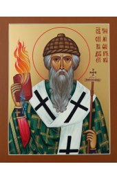Икона Спиридон Тримифунтский писаная, арт ИР-1454
