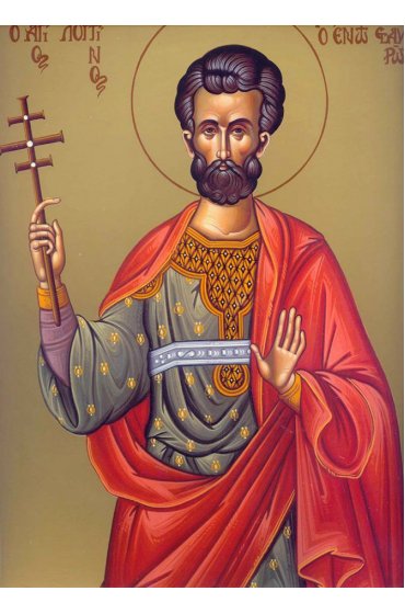 Икона Лонгин Сотник писаная, арт ИР-1478