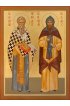 Икона Кирилл и Мефодий Равноапостольные писаная, арт ИР-0360