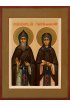 Икона Петр и Феврония Благоверные писаная, арт ИР-0456
