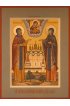 Икона Петр и Феврония Благоверные писаная, арт ИР-0640