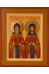 Икона Петр и Феврония Благоверные писаная, арт ИР-0648
