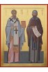 Икона Кирилл и Мефодий Равноапостольные писаная, арт ИР-1350