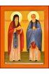 Икона Спиридон и Никодим просфорники писаная, арт ИР-1355