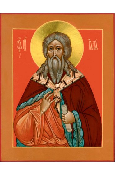 Икона Илия Пророк писаная, арт ИР-0743