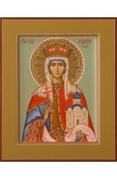 Икона Людмила Чешская писаная, арт ИР-0033