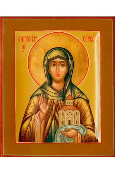 Икона Ангелина Сербская писаная, арт ИР-0061