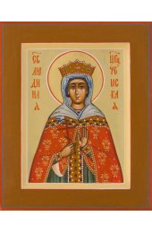 Икона Людмила Чешская писаная, арт ИР-0334