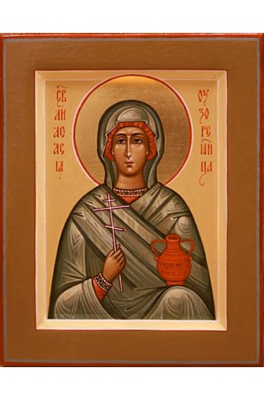Икона Анастасия Узорешительница писаная, арт ИР-0437