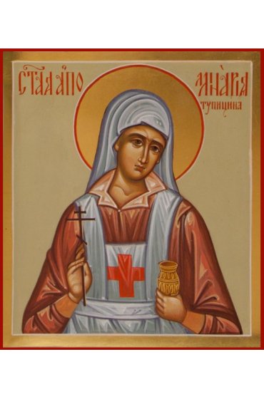 Икона Аполлинария Тупицына писаная, арт ИР-0470