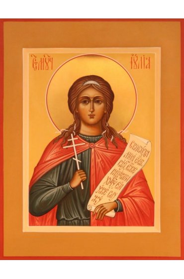 Икона Юлия Мученица писаная, арт ИР-0559