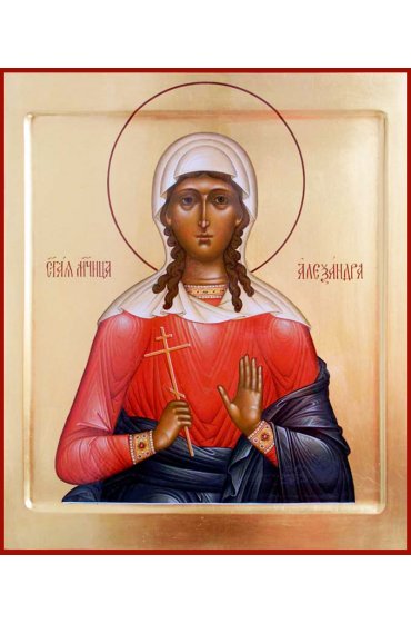 Икона Александра Анкирская (Коринфская) Мученица писаная, арт ИР-1246