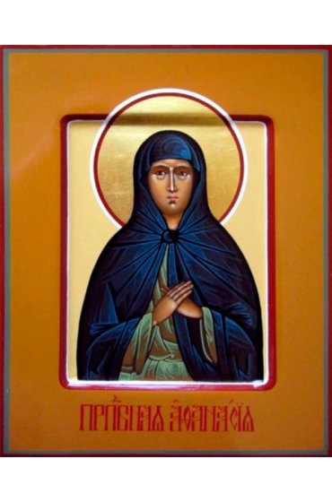 Икона Афанасия Эгинская Преподобная писаная, арт ИР-1262