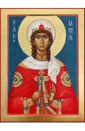 Икона Варвара Илиопольская Великомученица писаная, арт ИР-1269