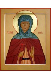 Икона Мария Грошева Преподобномученица писаная, арт ИР-1303