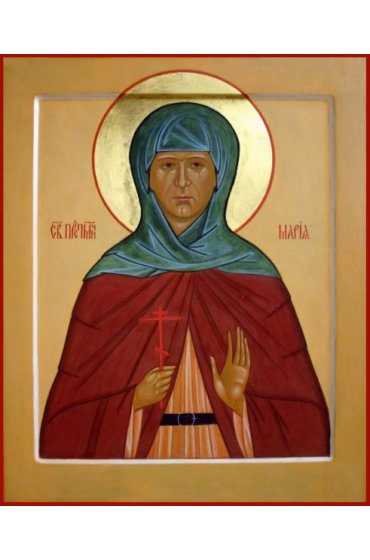 Икона Мария Грошева Преподобномученица писаная, арт ИР-1303