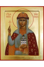 Икона Ольга Равноапостольная писаная, арт ИР-1311