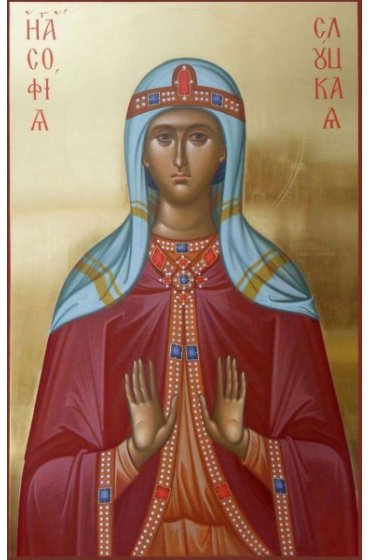Икона София Слуцкая Праведная писаная, арт ИР-1317