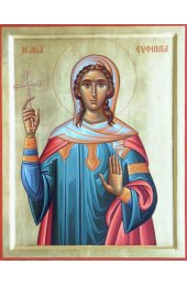 Икона Евфимия Всехвальная Великомученица писаная, арт ИР-1327