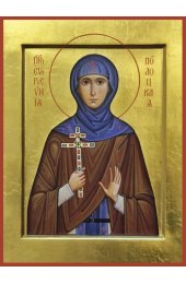 Икона Евфросиния Полоцкая Преподобная писаная, арт ИР-1328