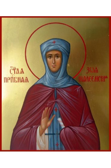 Икона Зоя Вифлеемская Преподобная писаная, арт ИР-1334