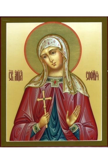 Икона София Мученица писаная, арт ИР-1429