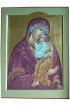 Икона Божией Матери Ярославская рукописная, арт ИРЕ-007