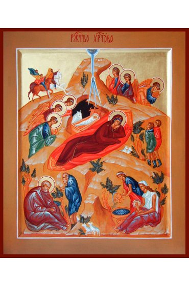 Икона Рождество Христово рукописная, арт ИРЕ-019