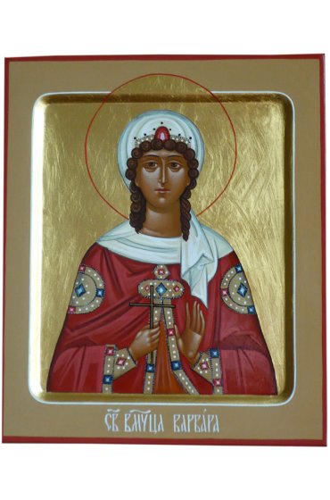 Икона Варвара Великомученица рукописная, арт ИРЕ-023
