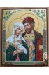 Икона Петр и Феврония с голубем 13 на 16 см рукописная, темпера, арт ИРГ-140