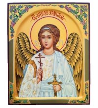 Икона Ангел Хранитель ковчег 13 на 16 см рукописная, арт ИРГ-134