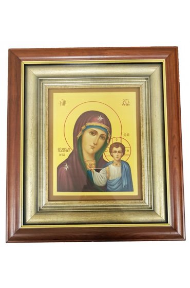 Икона Божьей Матери Казанская в киоте, арт КИоИ-03