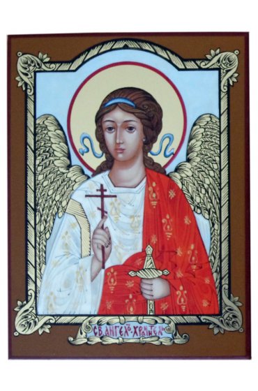 Икона Ангел Хранитель рукописная, арт ИРГ-095
