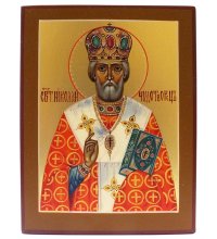 Икона Николай Чудотворец рукописная, арт ИРГ-034