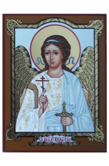 Икона Ангел Хранитель рукописная, арт ИРГ-093