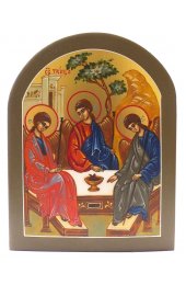 Икона Троица Ветхозаветная рукописная, арт ИРГ-023